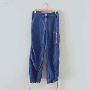 Anthro Pilcro Denim Cargo Pants, Sz 26, EUC
